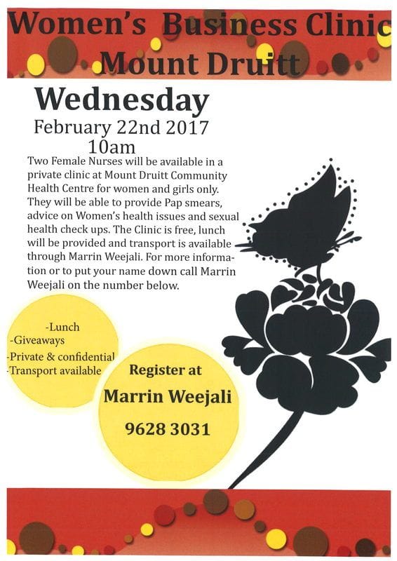 Women's Business Clinic Mt Druitt